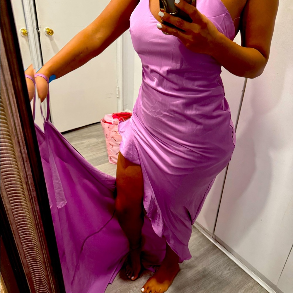Elegant Purple Slip Dress